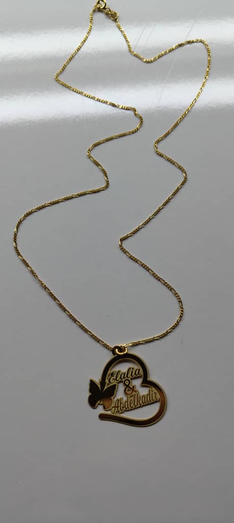 سلسلة فضة 925 مخصصة - نقش اسمك على أشكال متنوعة- هدية أنيقة 2025"