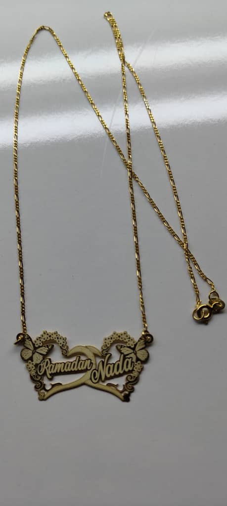 سلسلة فضة 925 مخصصة - نقش اسمك على أشكال متنوعة- هدية أنيقة 2025"